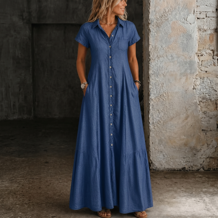 Mandy | Robe en Jean Longue