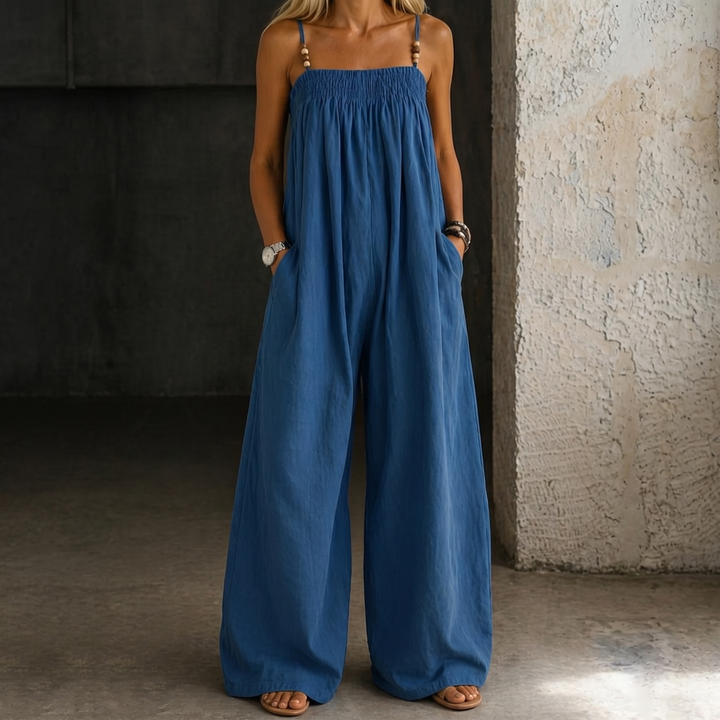 Madison | Salopette en Jean à Jambes Amples