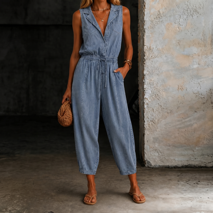 Rosalia | Salopette en jean sans manches
