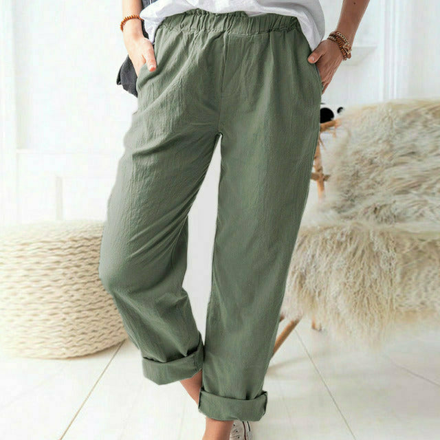 Neria - Pantalon à Structure Douce