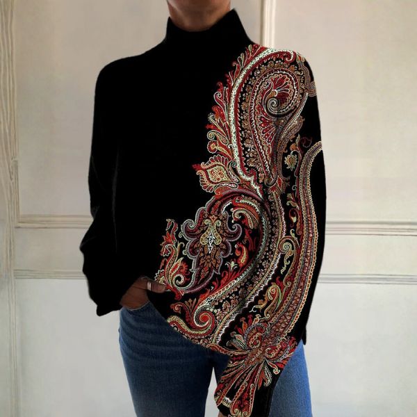 Daisy™ - Pull à col roulé côtelé