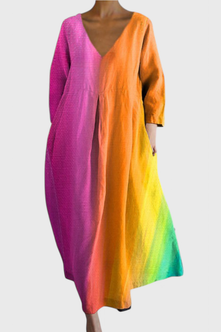 Ana - Robe fluide à motifs