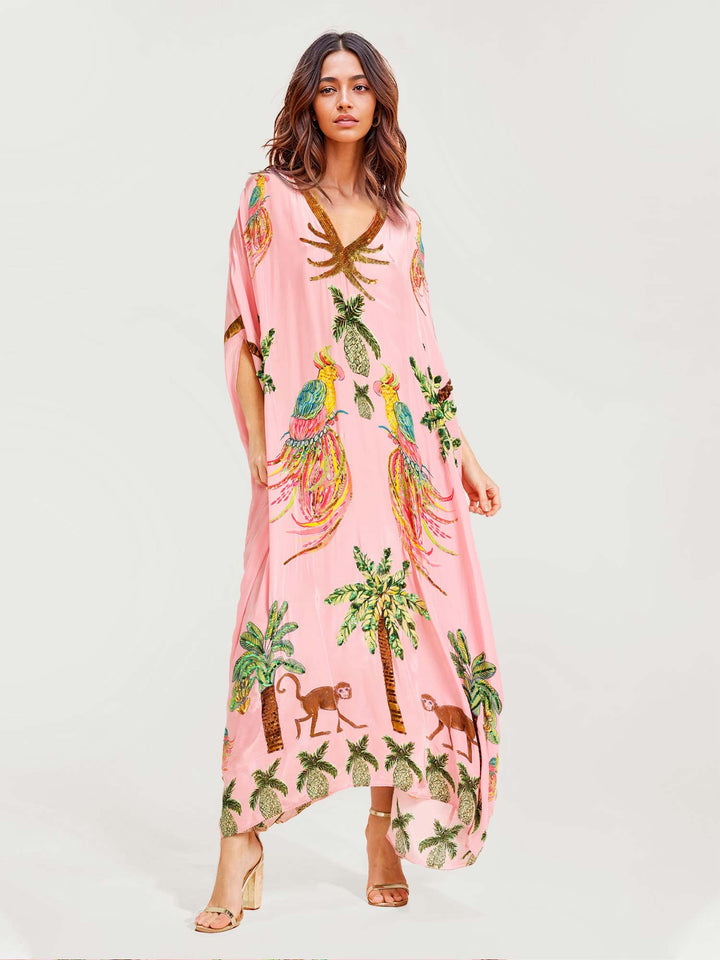 Alessandra - Robe longue à motifs