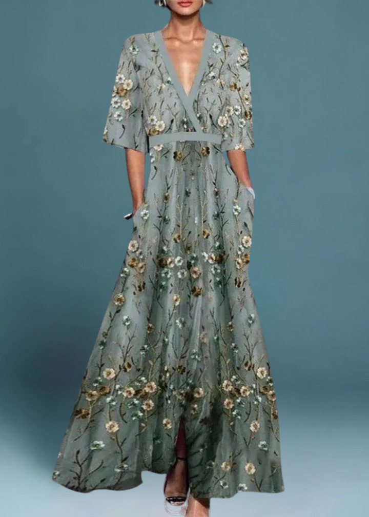 Rute - Robe maxi élégante avec motif floral