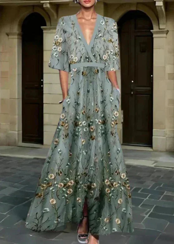 Rute - Robe maxi élégante avec motif floral