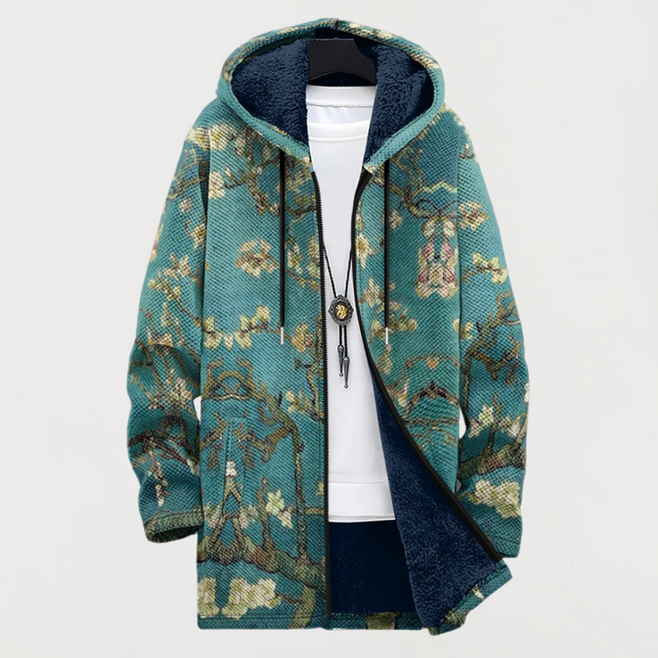 Julia – Manteau avec motif floral artistique
