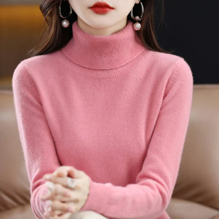 Amara | Pull Col Montant en Cachemire