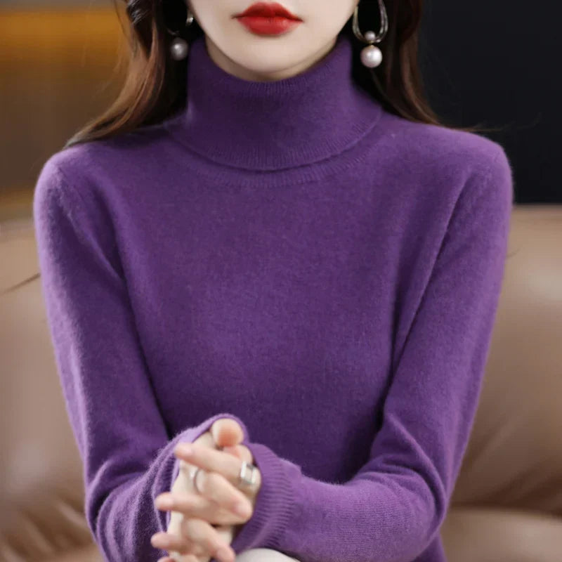 Amara | Pull Col Montant en Cachemire
