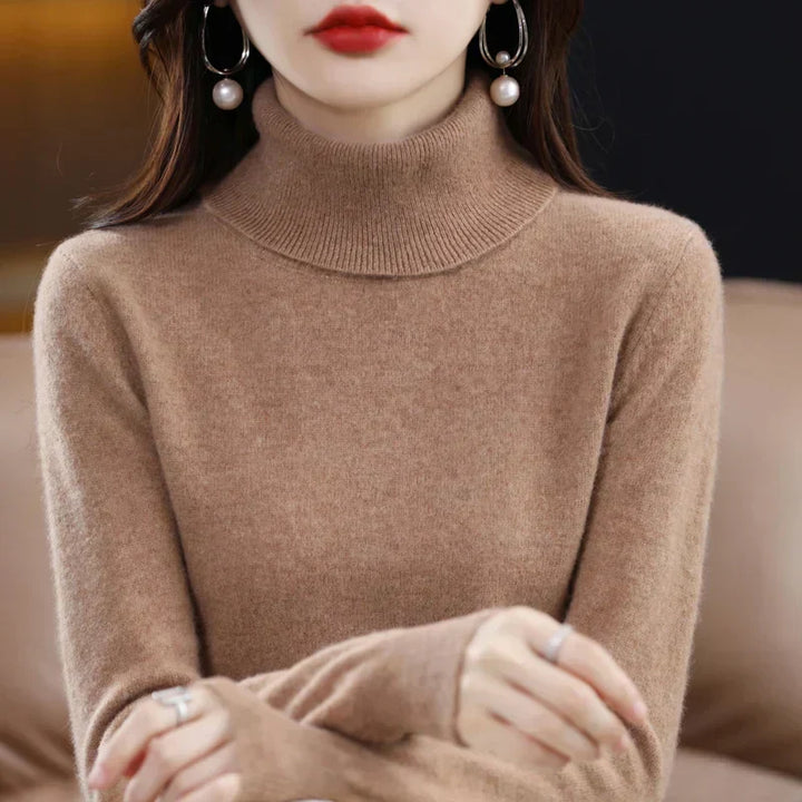 Amara | Pull Col Montant en Cachemire