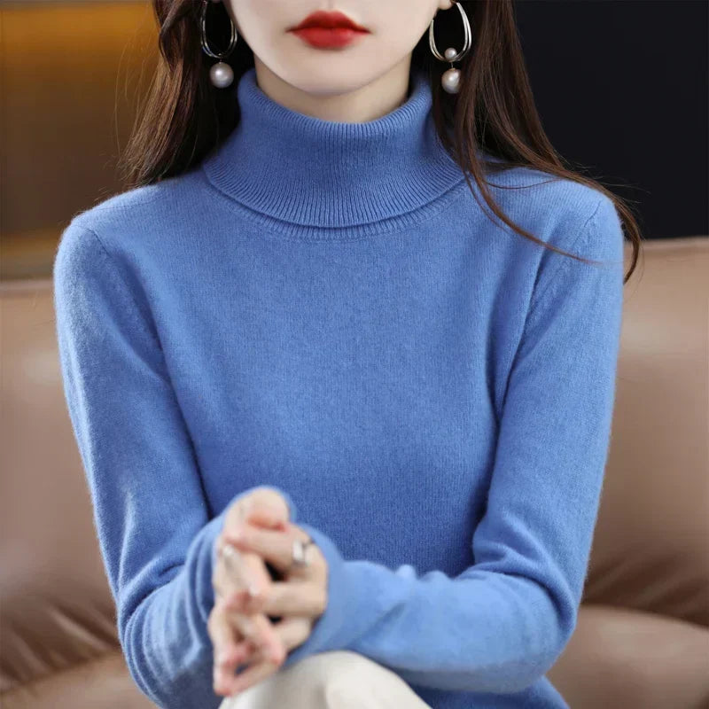 Amara | Pull Col Montant en Cachemire