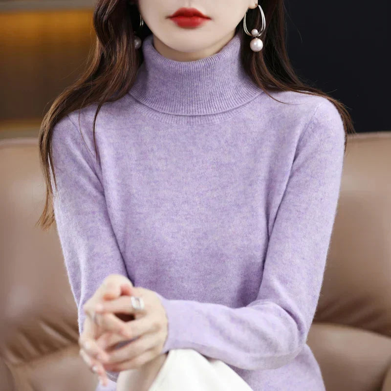 Amara | Pull Col Montant en Cachemire