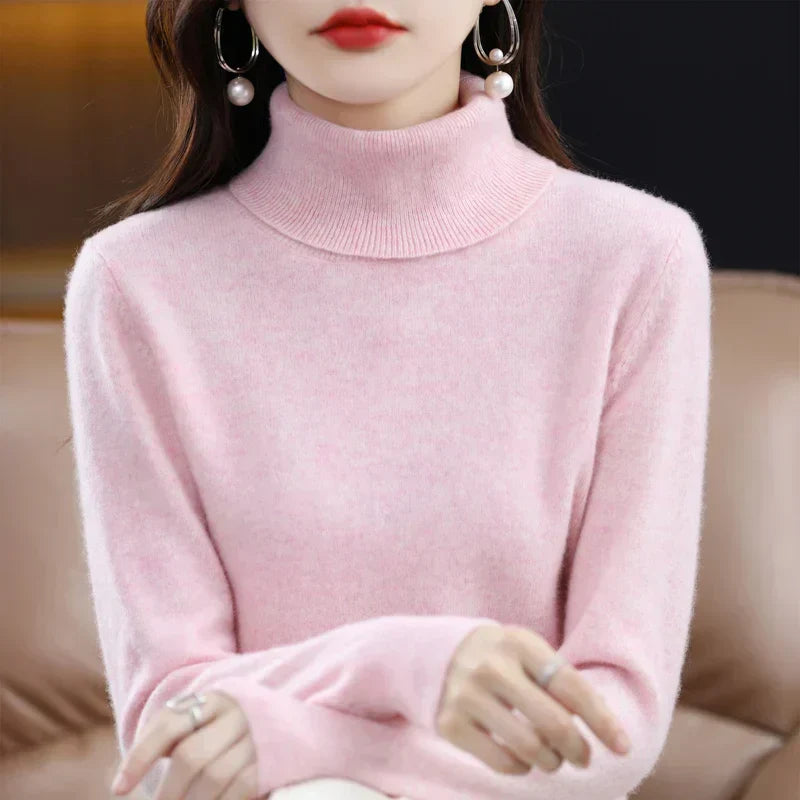 Amara | Pull Col Montant en Cachemire