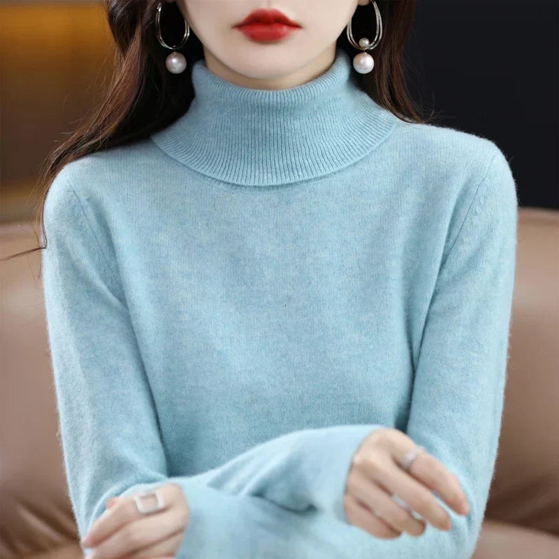 Amara | Pull Col Montant en Cachemire