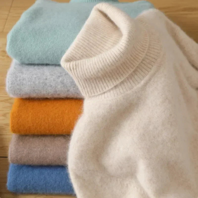 Amara | Pull Col Montant en Cachemire