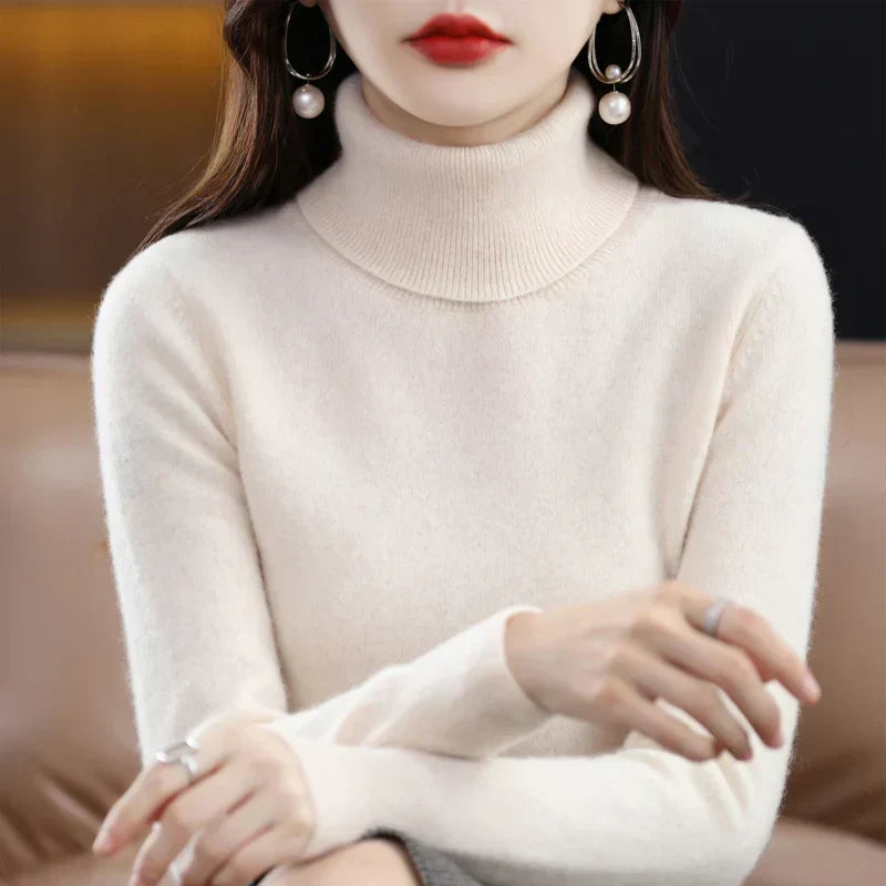 Amara | Pull Col Montant en Cachemire