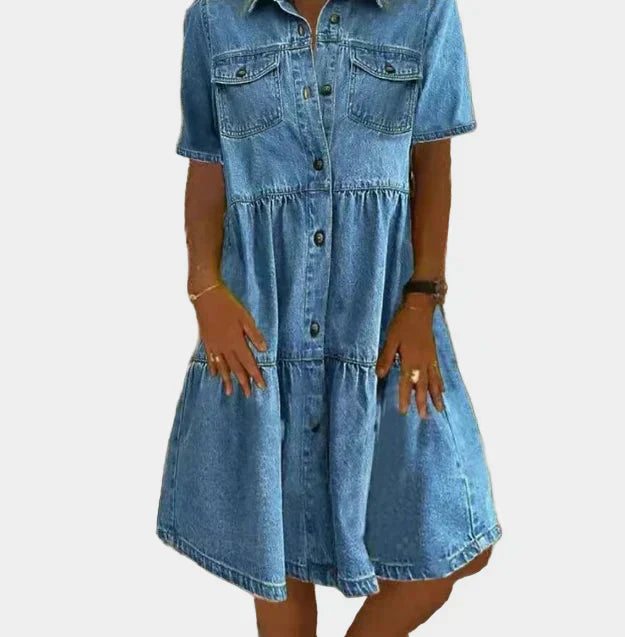 Robe en Jean Bohémienne