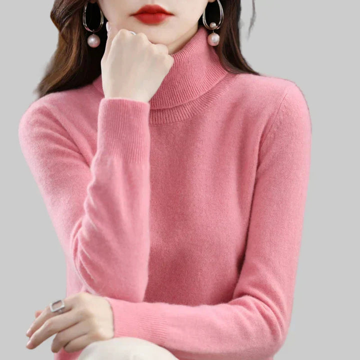 Amara | Pull Col Montant en Cachemire