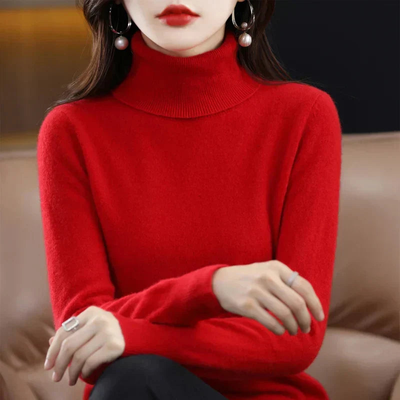 Amara | Pull Col Montant en Cachemire