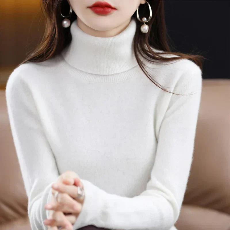Amara | Pull Col Montant en Cachemire