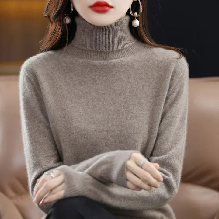 Amara | Pull Col Montant en Cachemire