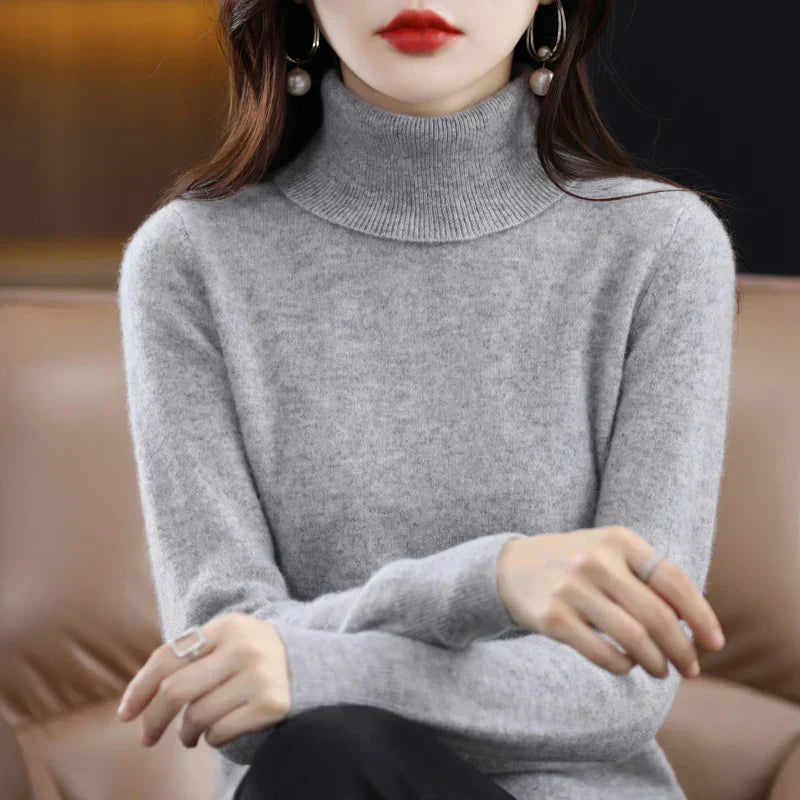 Amara | Pull Col Montant en Cachemire
