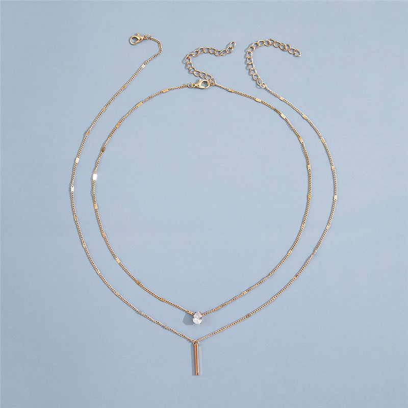 Ensemble de colliers vintage avec pendentif doré