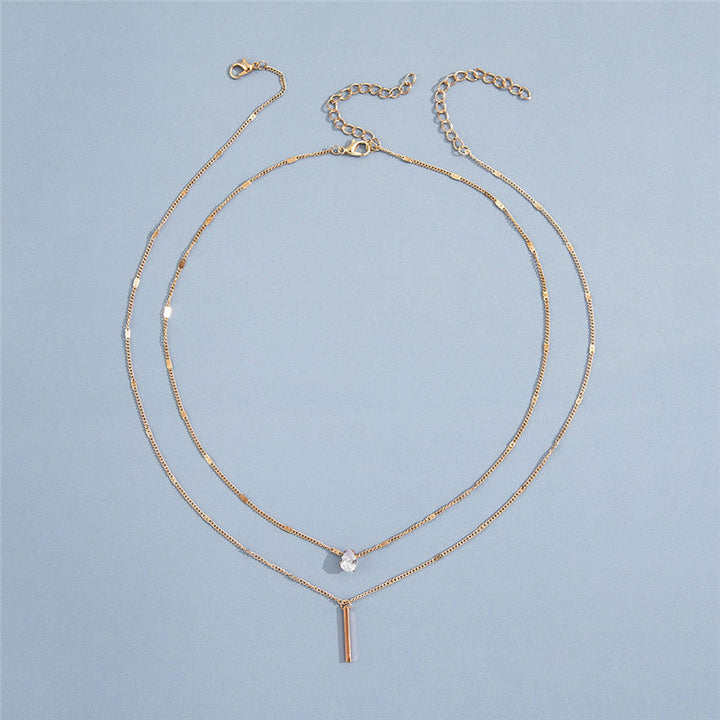 Ensemble de colliers vintage avec pendentif doré