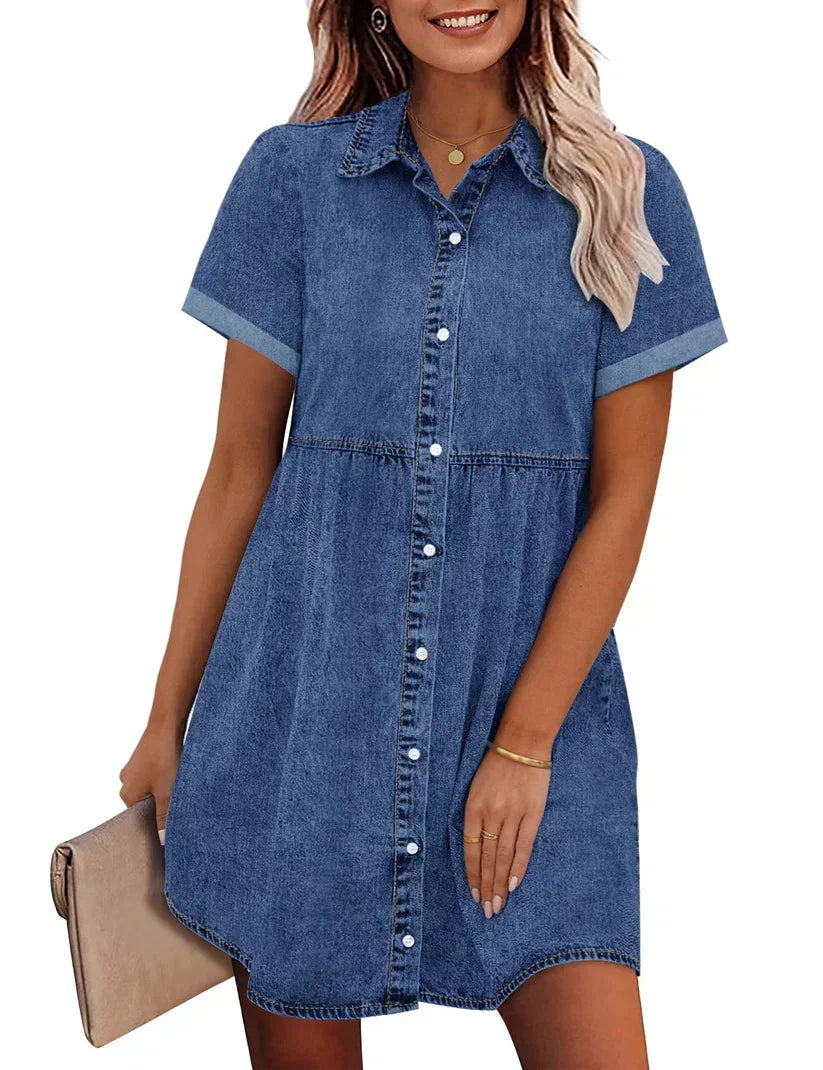 Jane | Robe Chemise en Jean