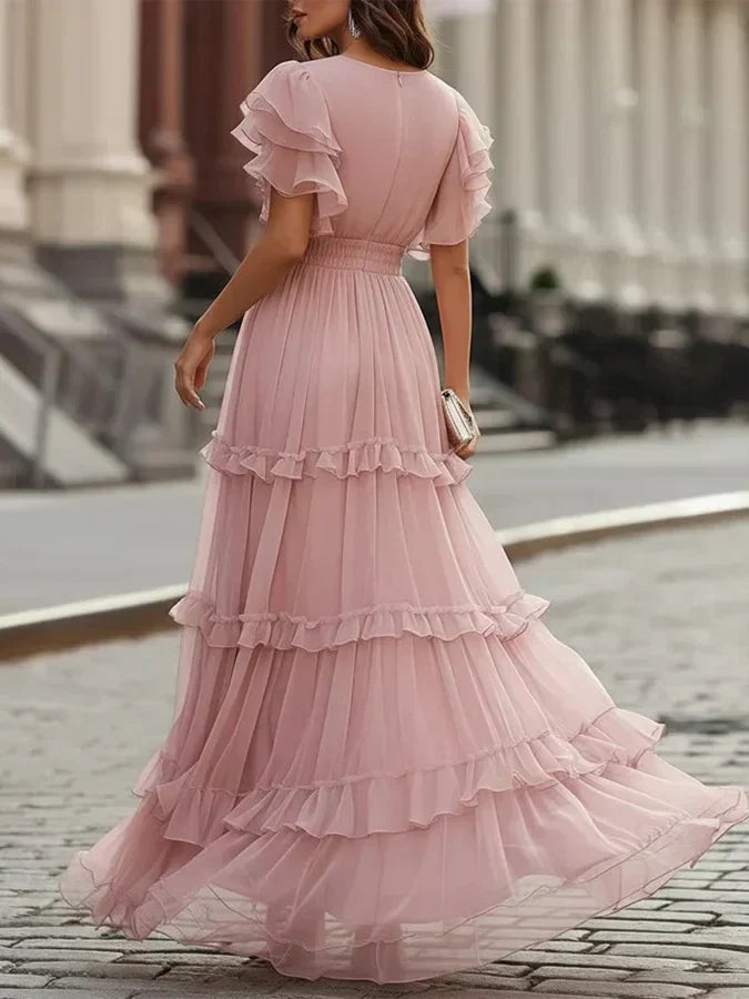Zoe | Robe de Mariée Maxi Élégante Rose Clair