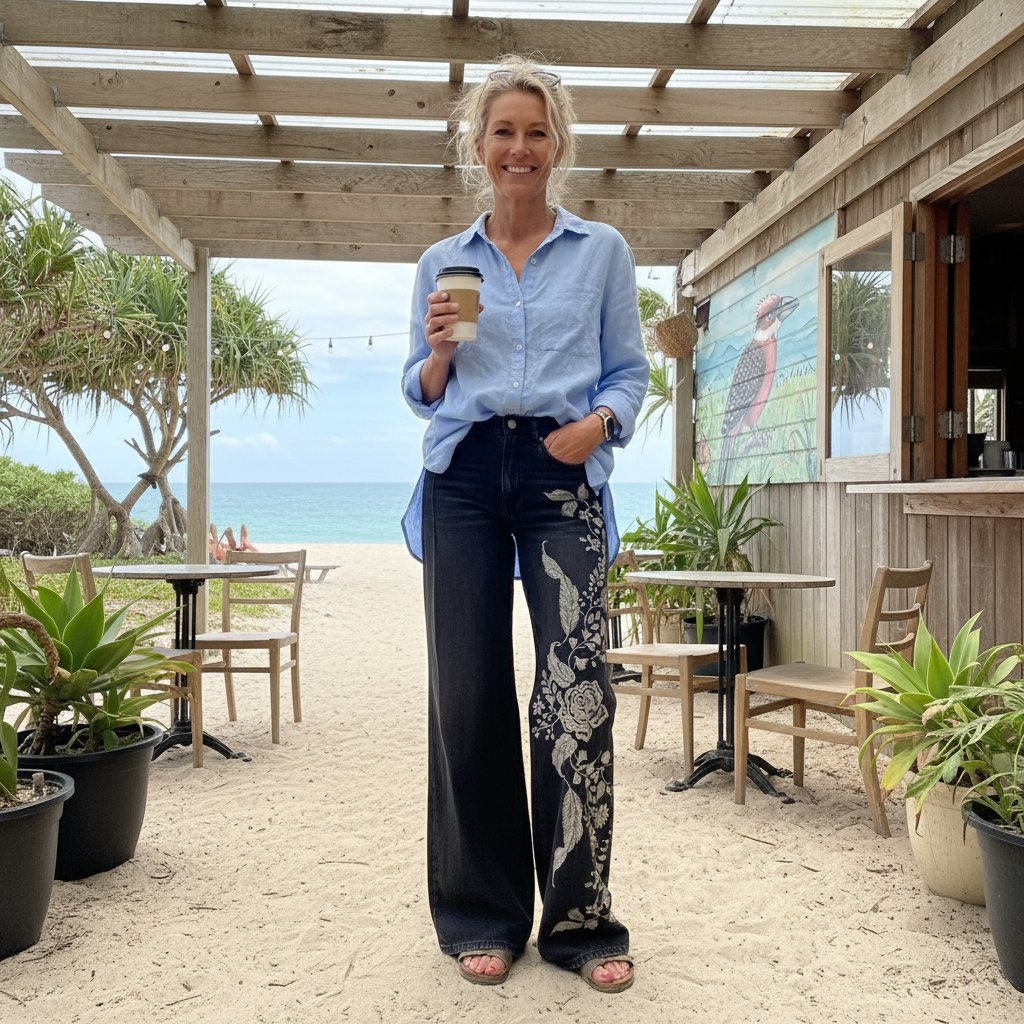 Rafaella™ - Pantalon Large Vintage Boho