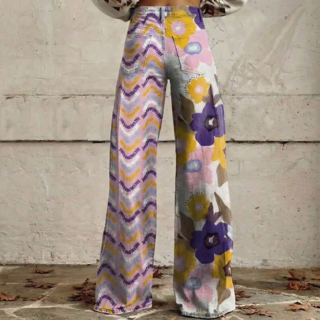 Valeria™ - Pantalons larges à imprimé artistique boho