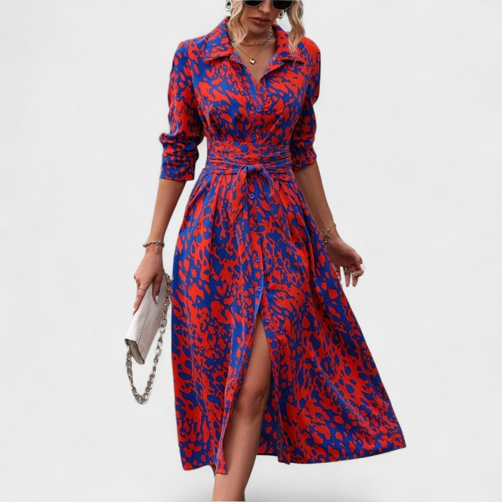 Bianca - Robe à motif animal
