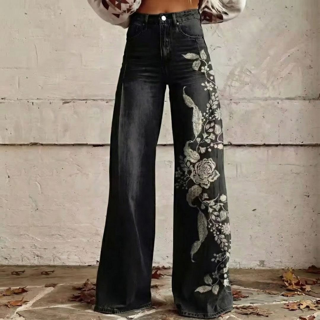 Rafaella™ - Pantalon Large Vintage Boho