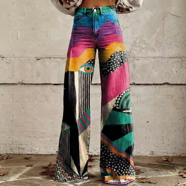 Emilia™ - Pantalon Vintage Boho Détente
