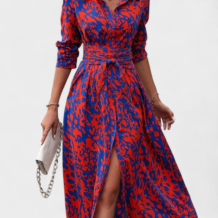 Bianca - Robe à motif animal