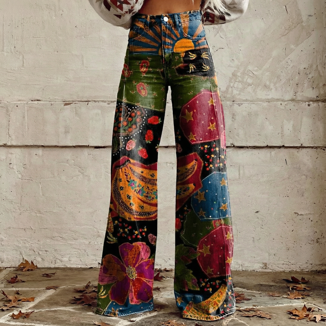 Siena™ - Pantalons Vintage Boho Quotidiens