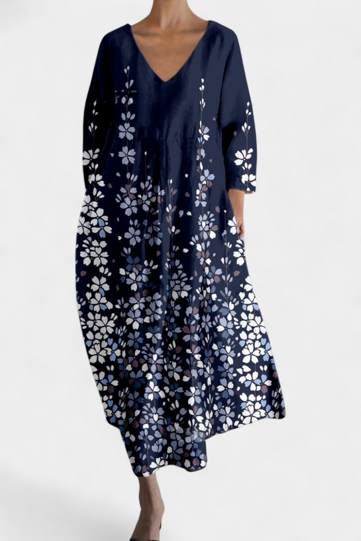 Ana - Robe fluide à motifs