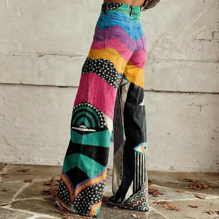 Emilia™ - Pantalon Vintage Boho Détente