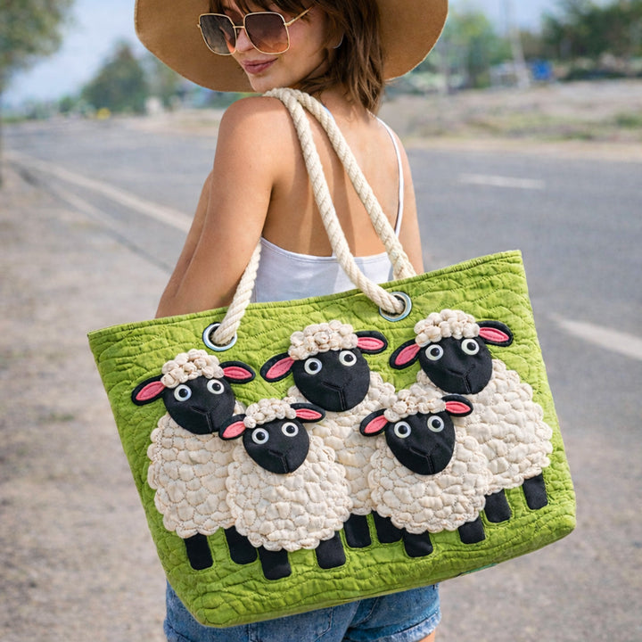 Sac de plage fait main | Ciel des moutons