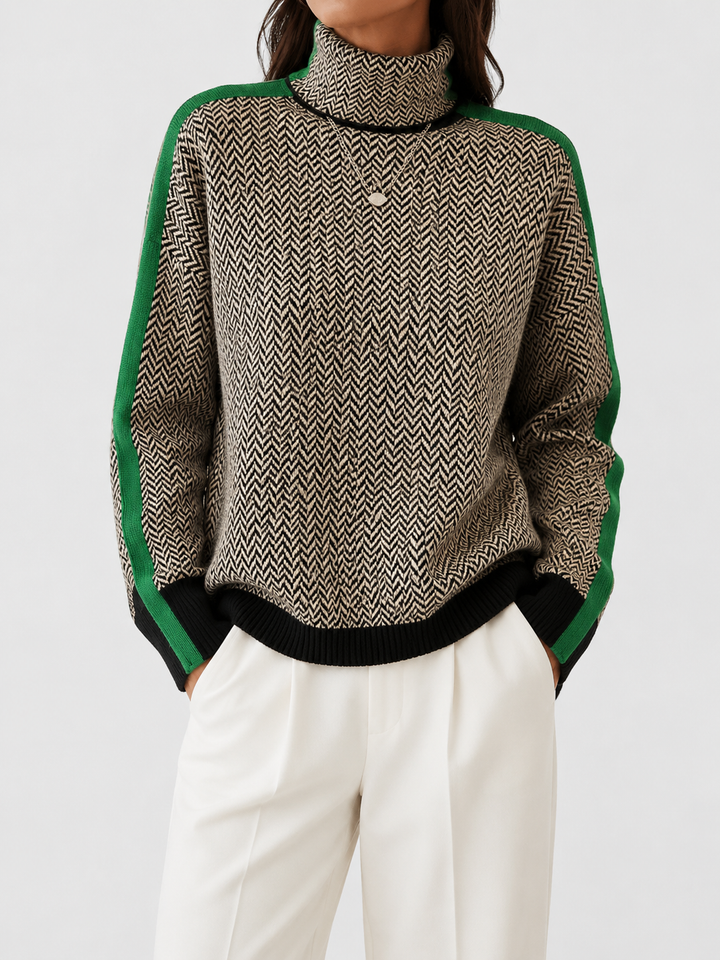 Eleanor | Col Haut Herringbone Luxe