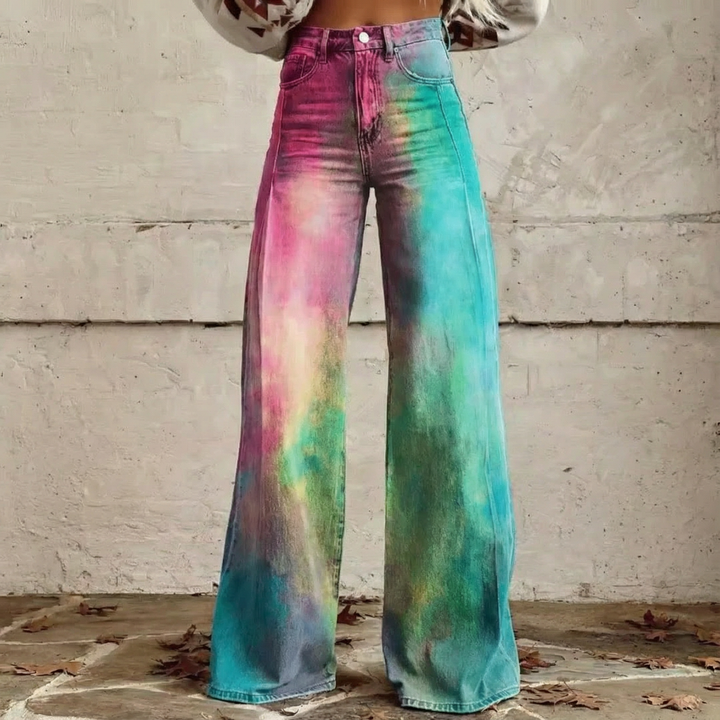Marcella™ - Pantalon large prêt pour le voyage Boho