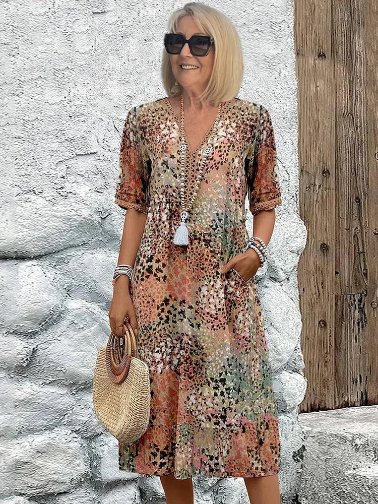 Lia - Robe Midi Femme