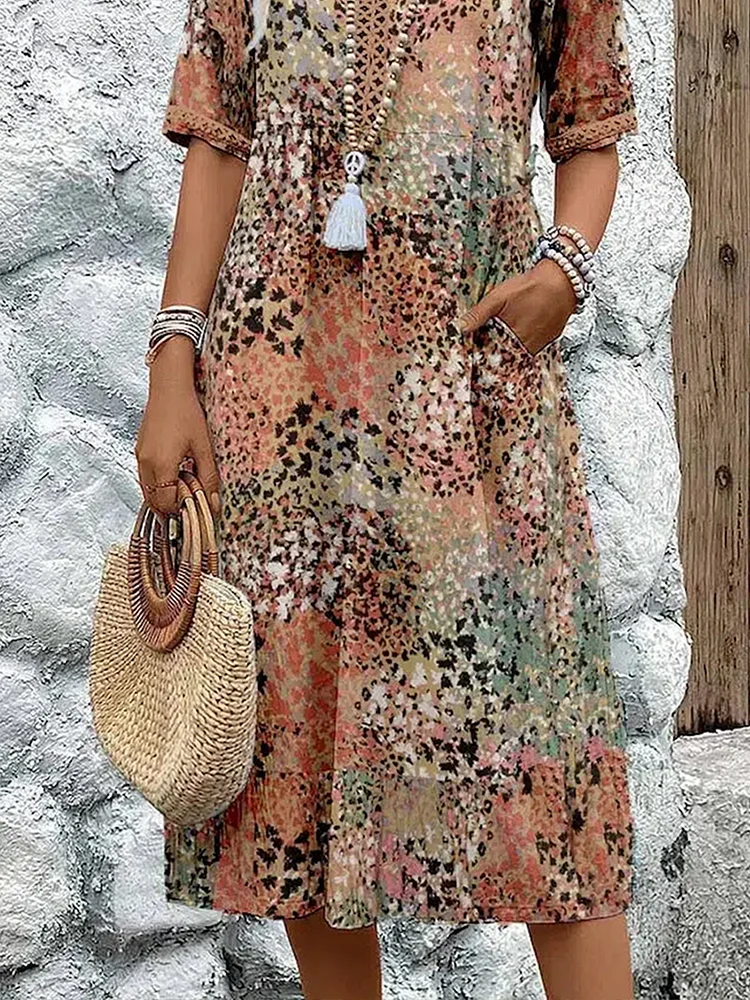 Lia - Robe Midi Femme