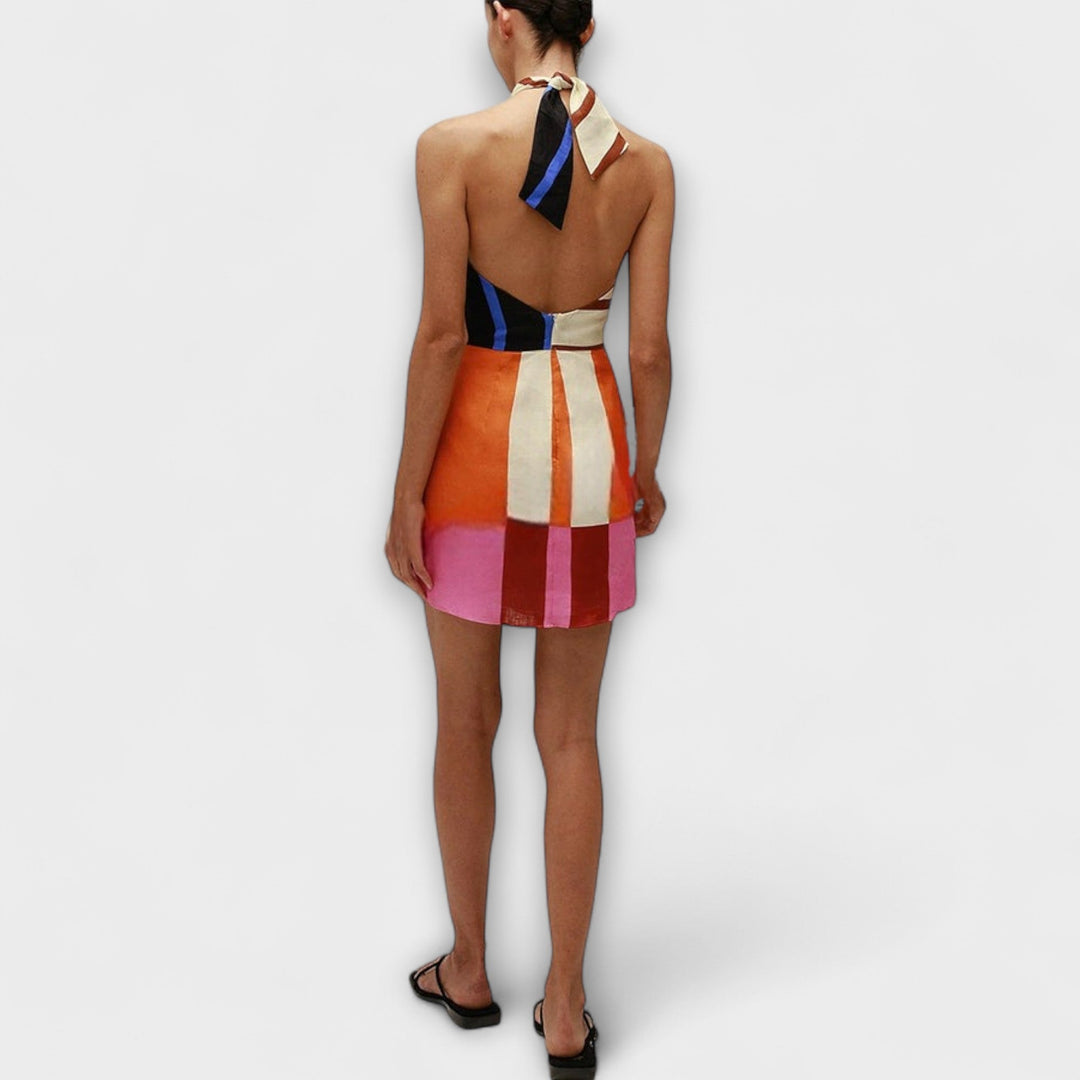 Jeniah - Robe Minime à Bretelles Croisées