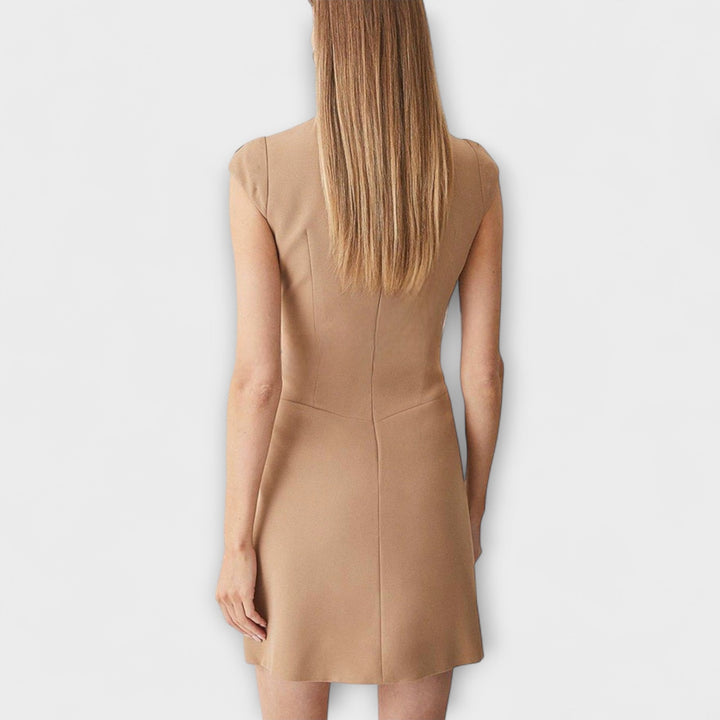 Elowen – Robe mini patchwork inspirée du militaire
