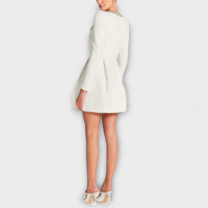 Wren - Robe mini en velours avec embellissements en bijoux