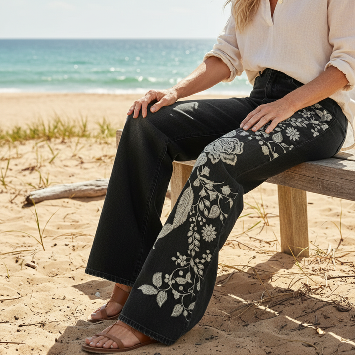 Rafaella™ - Pantalon Large Vintage Boho