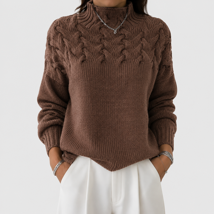Elena | Pull Col Roulé Chaud