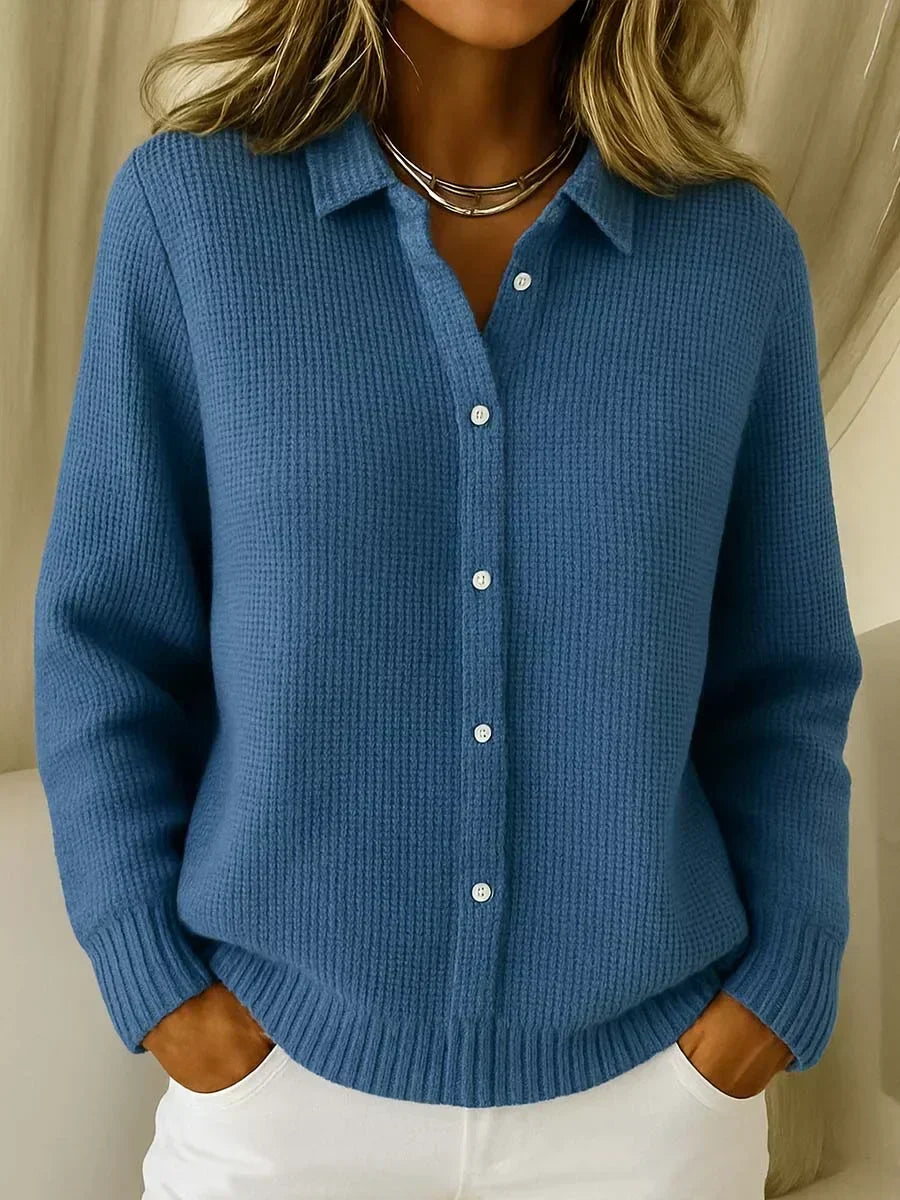 Katrina | Veste en tricot structurée avec boutons