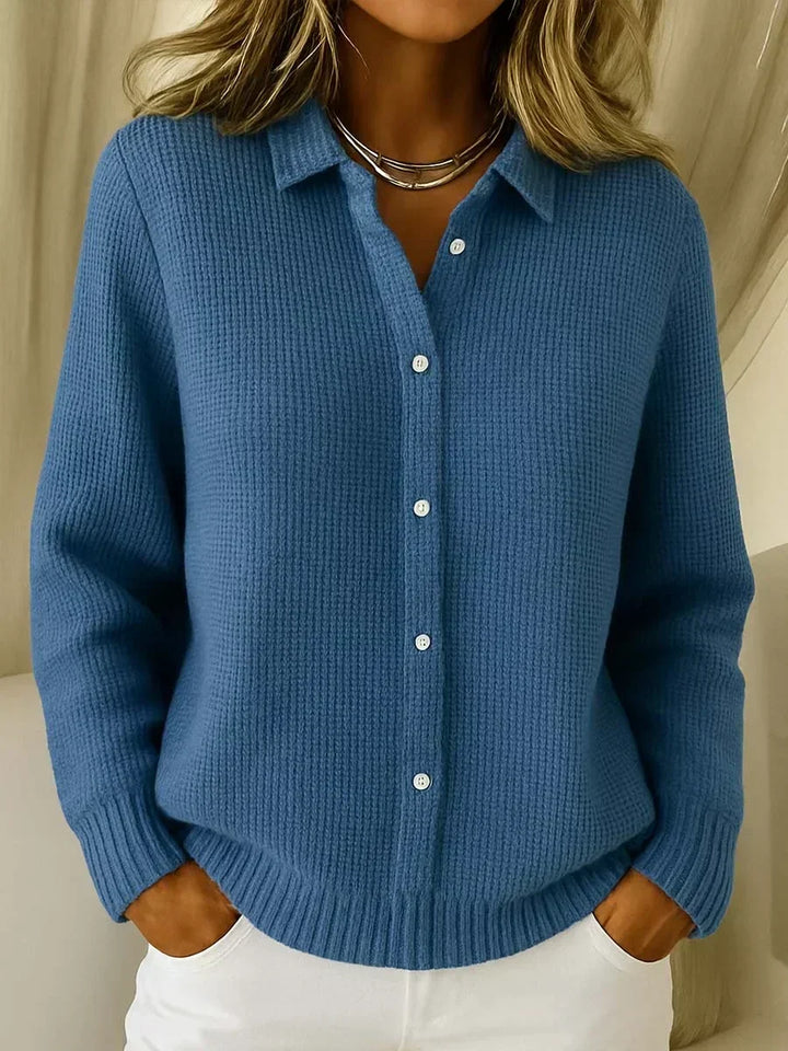 Katrina | Veste en tricot structurée avec boutons